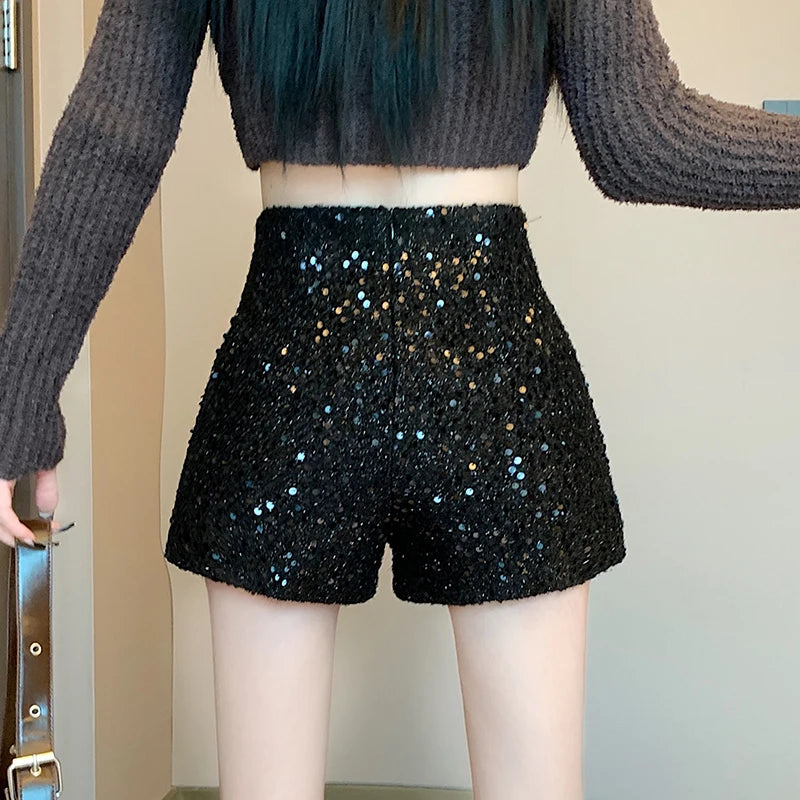 Aesthetic Tweed Winter Booty Shorts