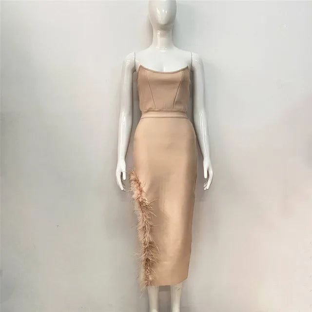 2024 New Elegant Club Party Dress Women Sexy