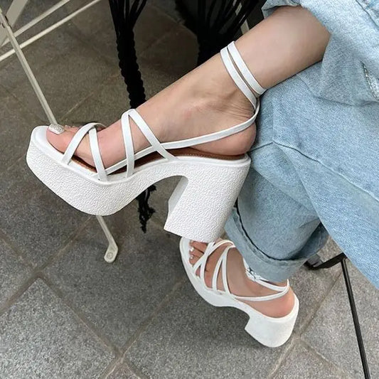 Summer New Thick Heel Sandals with Waterproof Platform