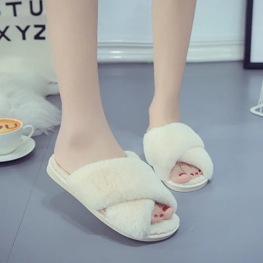 Winter Women Home Indoor Casual Slippers Female