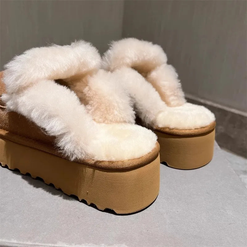 2024 Winter shoes new soft leather plush