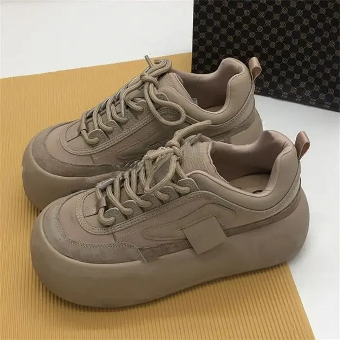 2024 Female Winter Chunky Sneakers Warm Casual