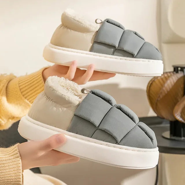 2024 New Winter Warm Cotton Slippers Waterproof Down