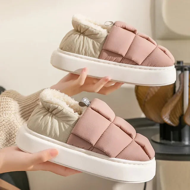 2024 New Winter Warm Cotton Slippers Waterproof Down