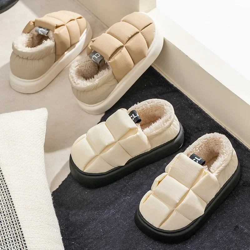 2024 New Winter Warm Cotton Slippers Waterproof Down