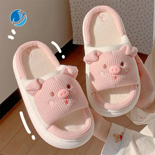 Cute Pig Slippers for Women All Season