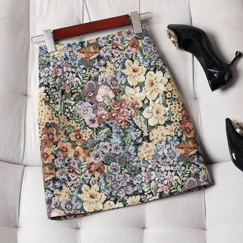 Floral Short Skirt Women For Spring Summer