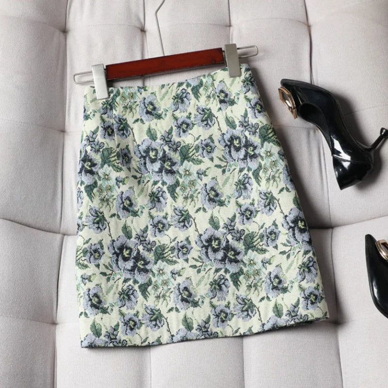 Floral Short Skirt Women For Spring Summer