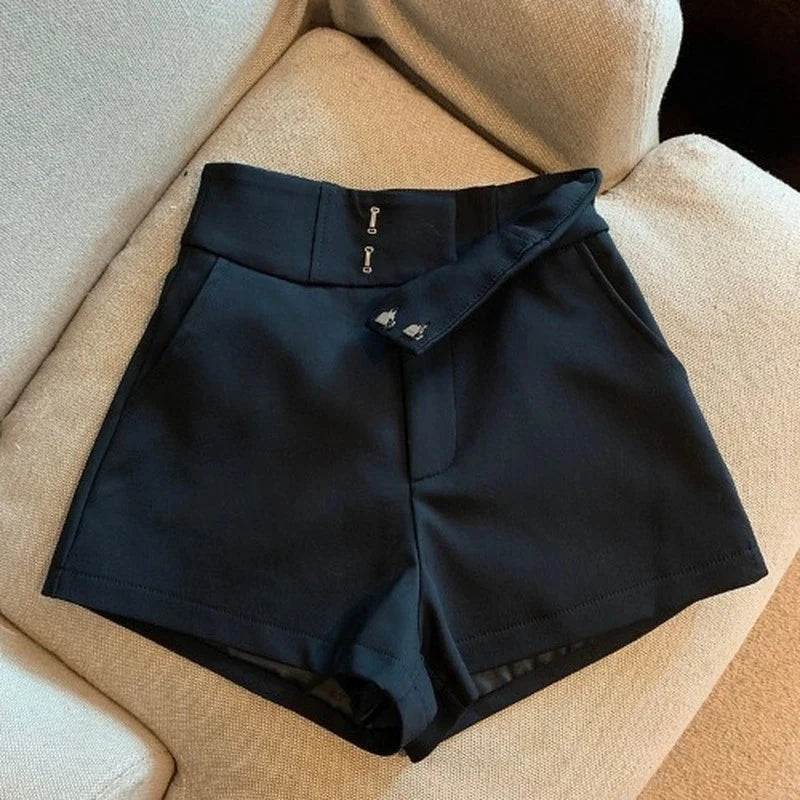 Streetwear Black Shorts Women