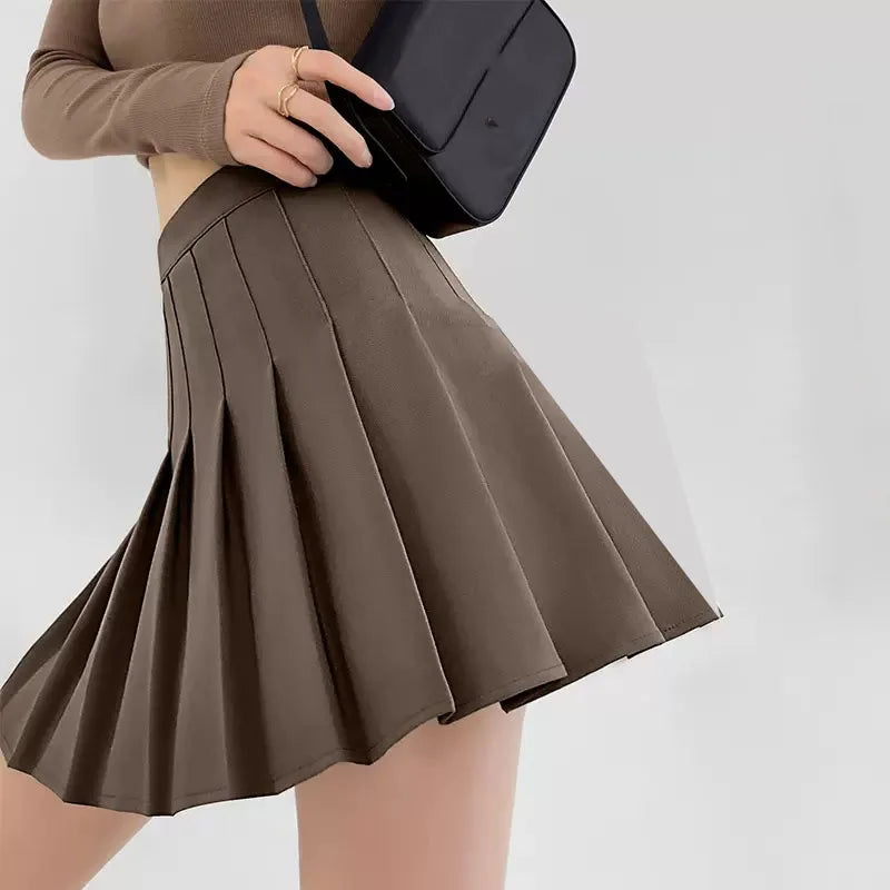 Pleated Skirt Without Shorts Women