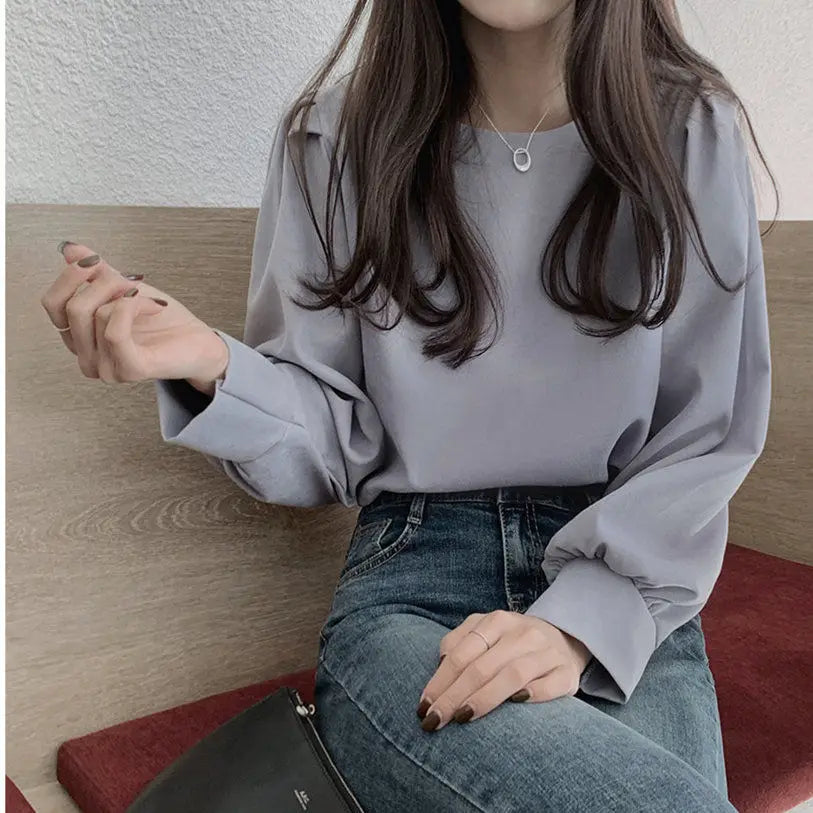 Puff sleeve Top Blouse Women Elegant