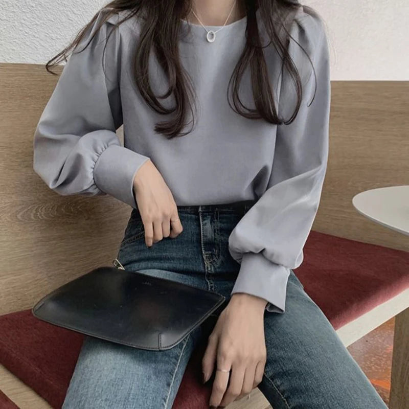 Puff sleeve Top Blouse Women Elegant