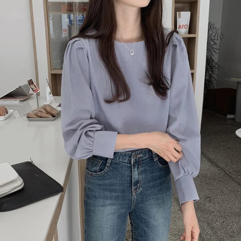 Puff sleeve Top Blouse Women Elegant