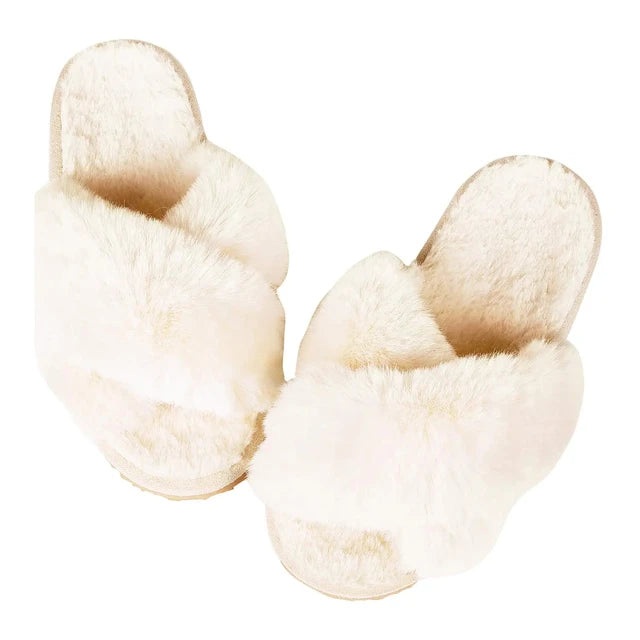 Shevalues Fashion Fluffy Home Slippers