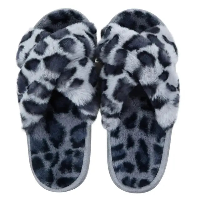 Shevalues Fashion Fluffy Home Slippers