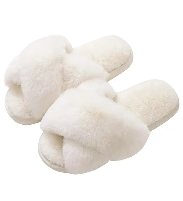 Shevalues Fashion Fluffy Home Slippers