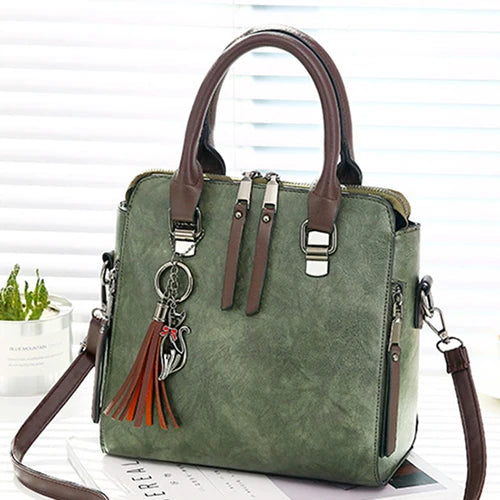 Vintage PU Leather Ladies HandBags Women