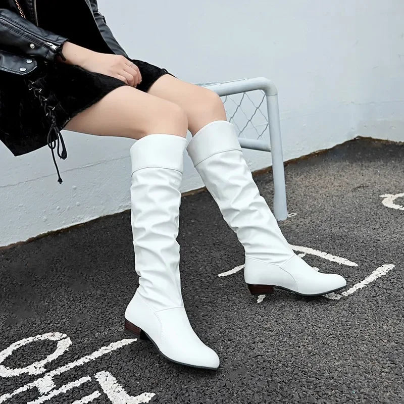 White Long Boots 2024