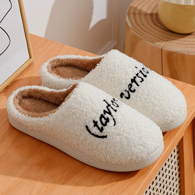 Winter Slippers Taylor's Style Thick Sole Version Men Women TS Swifties