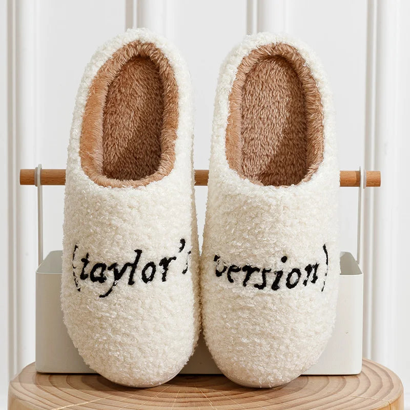 Winter Slippers Taylor's Style Thick Sole Version Men Women TS Swifties