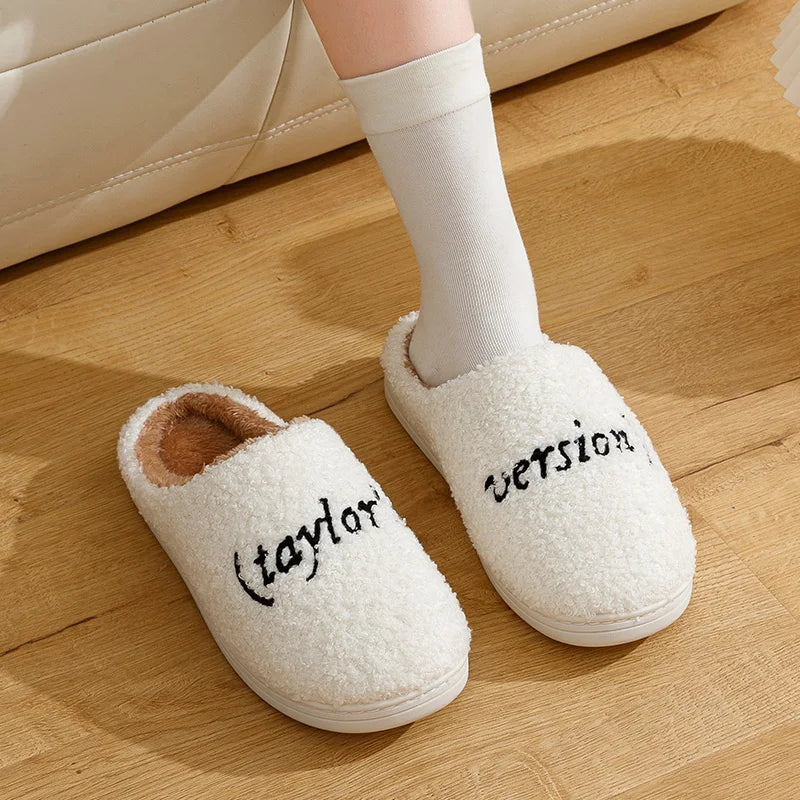 Winter Slippers Taylor's Style Thick Sole Version Men Women TS Swifties