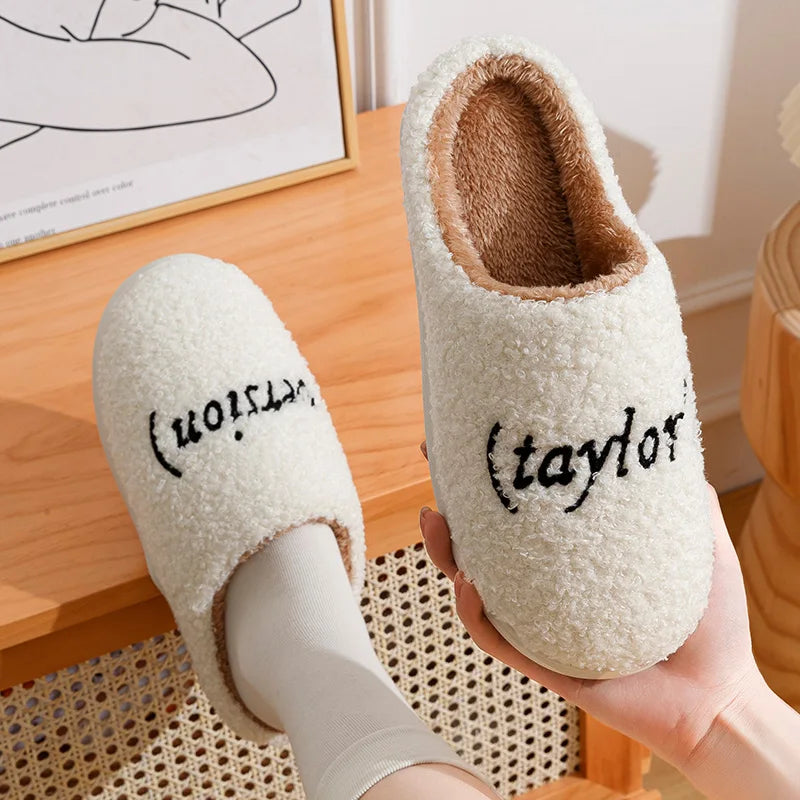 Winter Slippers Taylor's Style Thick Sole Version Men Women TS Swifties