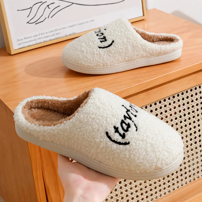 Winter Slippers Taylor's Style Thick Sole Version Men Women TS Swifties