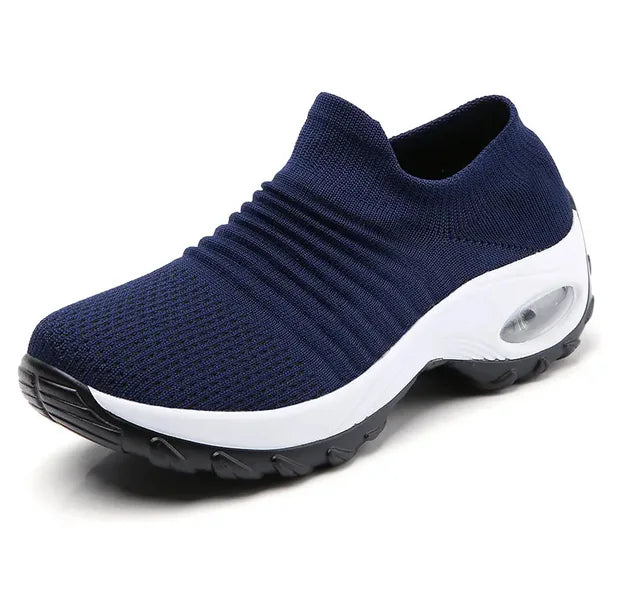 Women Walking Shoes Cushion Mesh Breathable Running Shoes