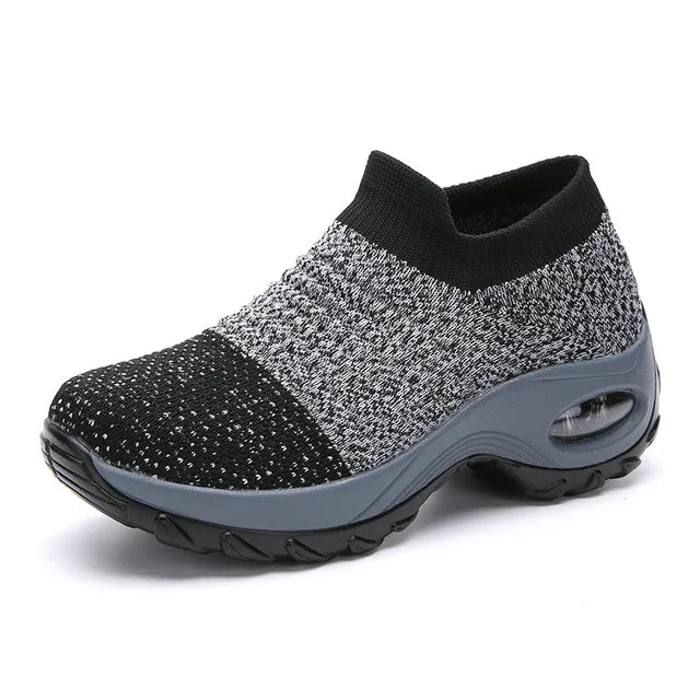 Women Walking Shoes Cushion Mesh Breathable Running Shoes