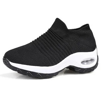 Women Walking Shoes Cushion Mesh Breathable Running Shoes