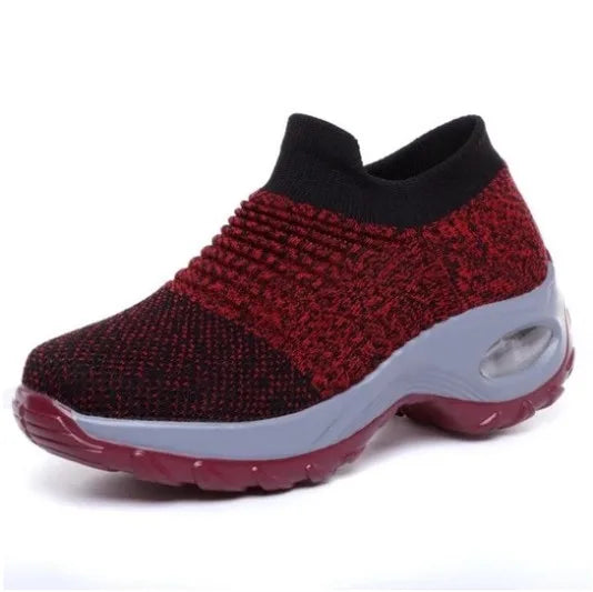 Women Walking Shoes Cushion Mesh Breathable Running Shoes