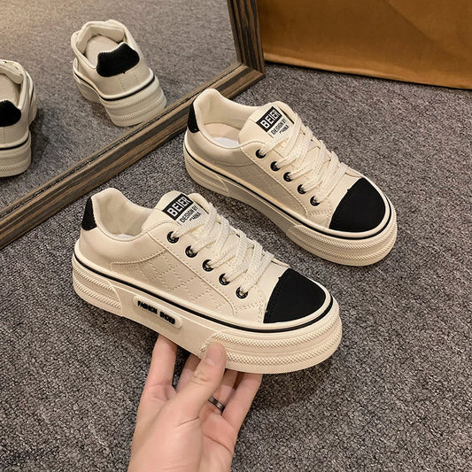 Women's Low Top Platform Skate Shoes Causal Dress