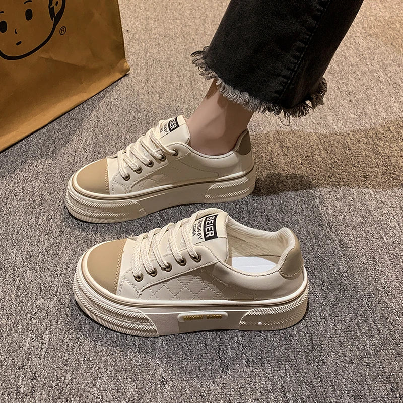 Women's Low Top Platform Skate Shoes Causal Dress